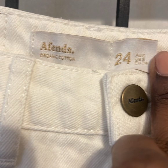 Afends | Wide Leg Jeans Cream - Picture 2 of 7